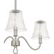 McKinney 3 Light 21.75 inch Brushed Nickel Semi-Flush Mount Ceiling Light, Extra Large