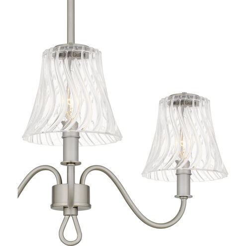 McKinney 3 Light 21.75 inch Brushed Nickel Semi-Flush Mount Ceiling Light, Extra Large