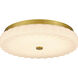 Cherbury LED 16 inch Brushed Gold Flush Mount Ceiling Light, Medium