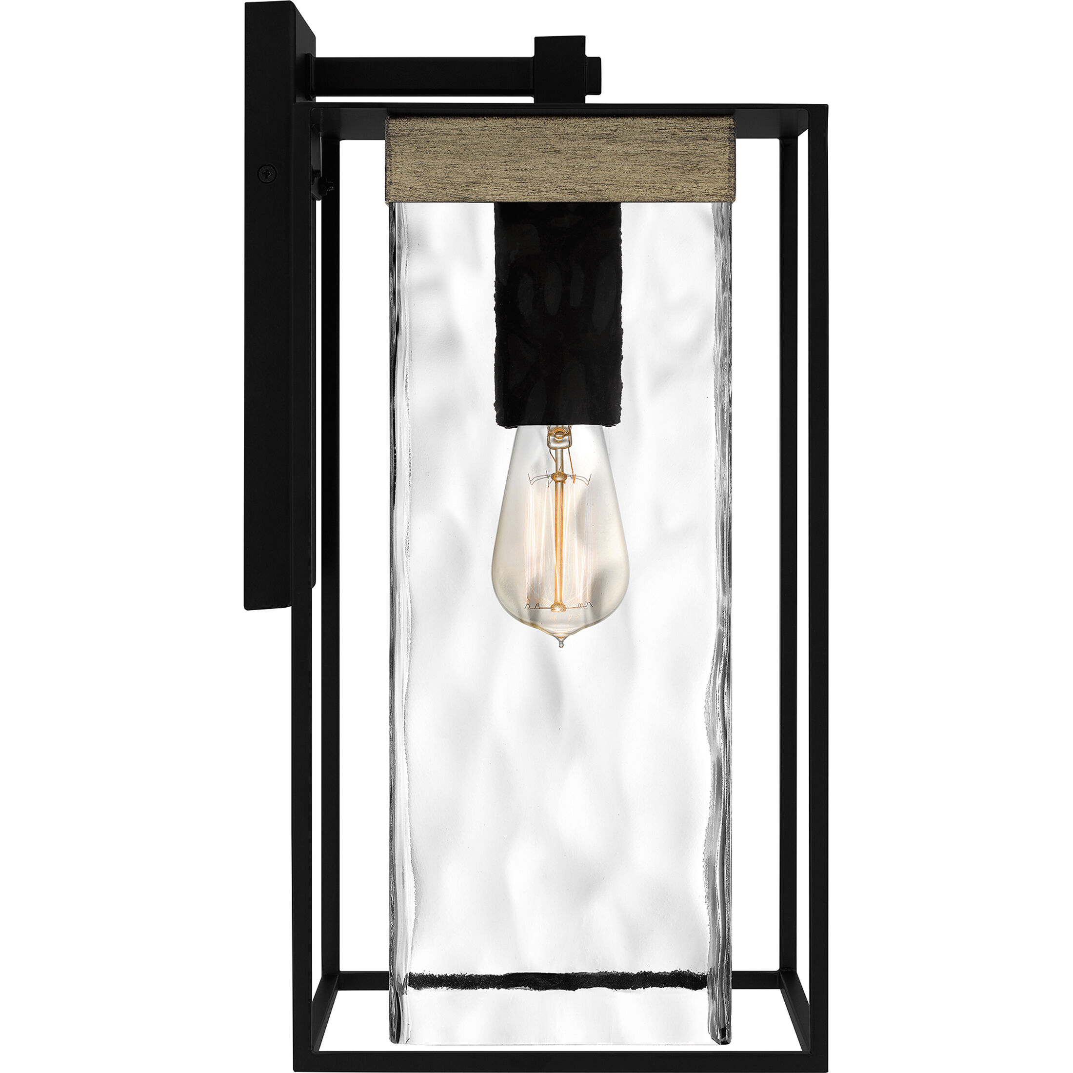 Longwood 1 Light 17 inch Matte Black Outdoor Wall Lantern