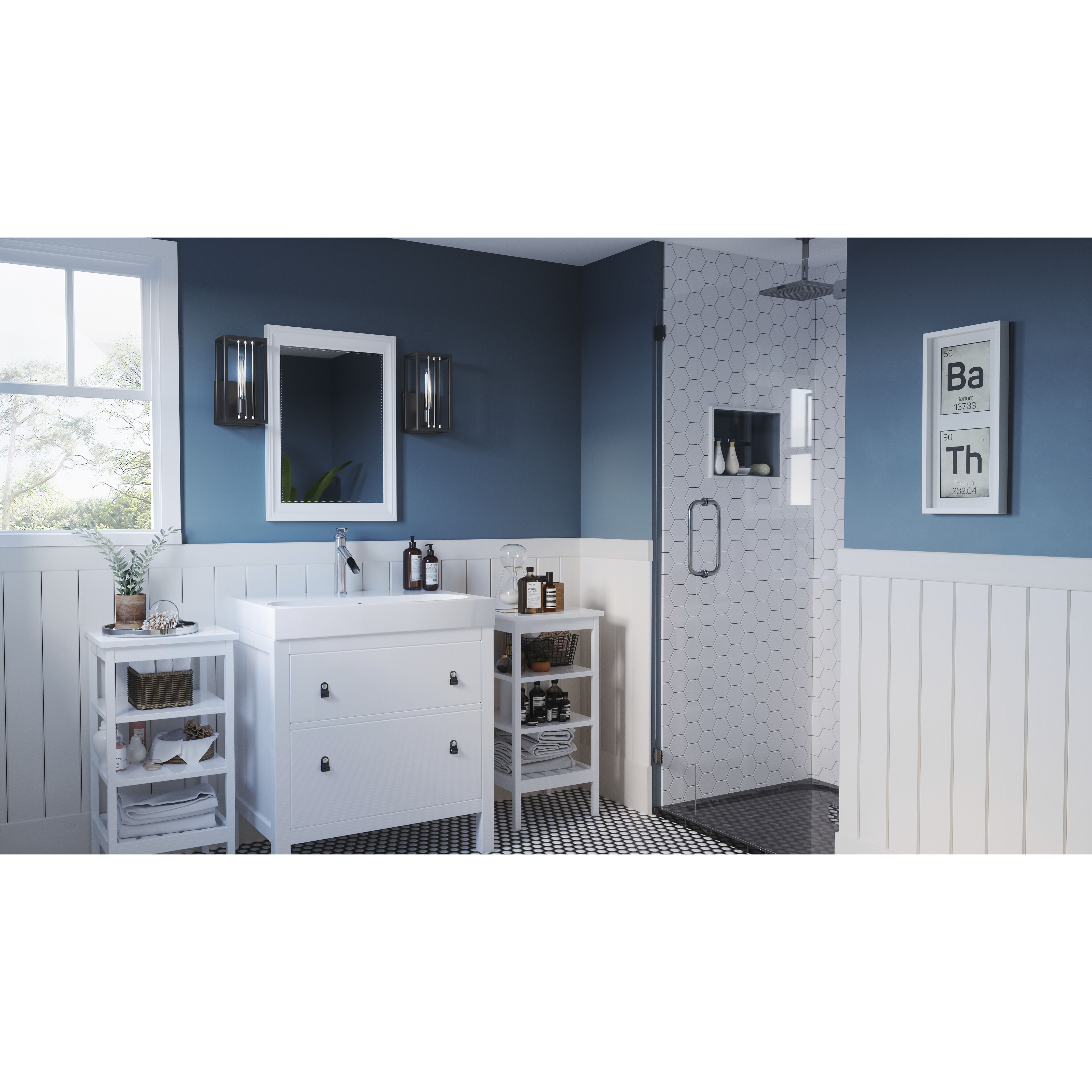 Awendaw 1 Light 6 inch Matte Black Wall Sconce Wall Light, Small