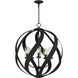 Blacksmith Pendant Ceiling Light in Earth Black