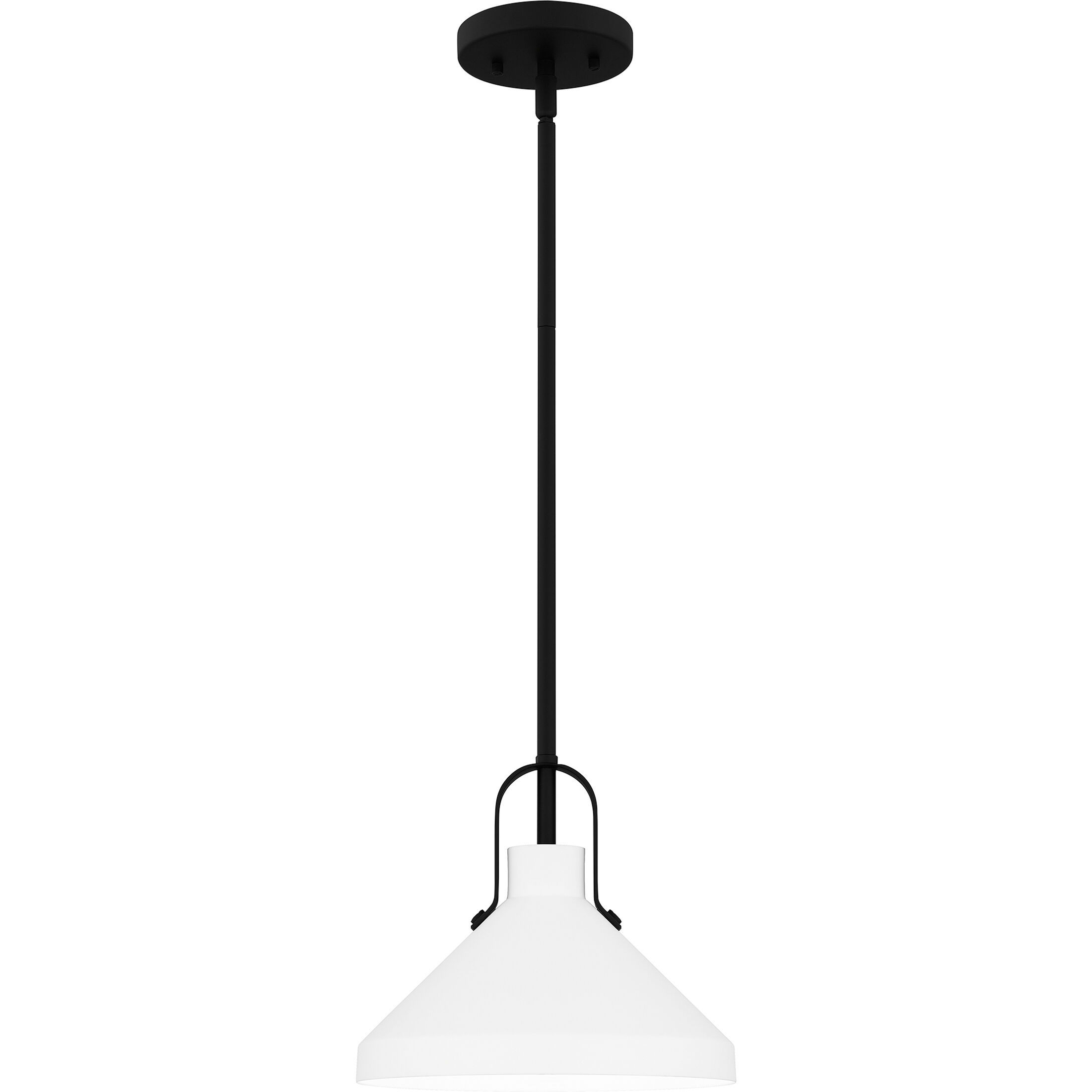 Brink 1 Light 10 inch Matte Black Mini Pendant Ceiling Light
