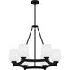 Penning 6 Light 28 inch Matte Black Chandelier Ceiling Light