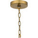 Malia 4 Light 20 inch Brushed Gold Pendant Ceiling Light