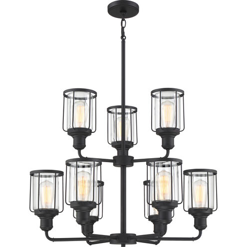 Ludlow 9 Light 28 inch Earth Black Chandelier Ceiling Light