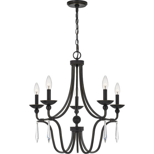 Joules 5 Light 25 inch Palladian Bronze Chandelier Ceiling Light