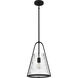 Briley 1 Light 11.5 inch Matte Black Mini Pendant Ceiling Light