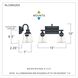 Nicholas 2 Light 15 inch Earth Black Bath Light Wall Light in Clear Glass