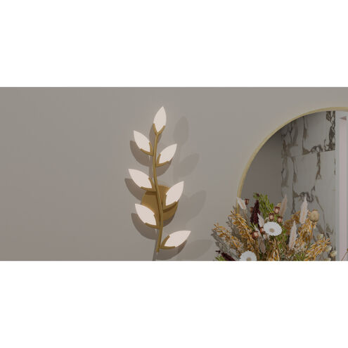 Flores LED 8.75 inch Soft Gold Wall Sconce Wall Light, Small