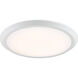 Verge LED 20 inch Fresco Flush Mount Ceiling Light in White Lustre