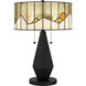 Blackwood 23.75 inch 75 watt Matte Black Table Lamp Portable Light