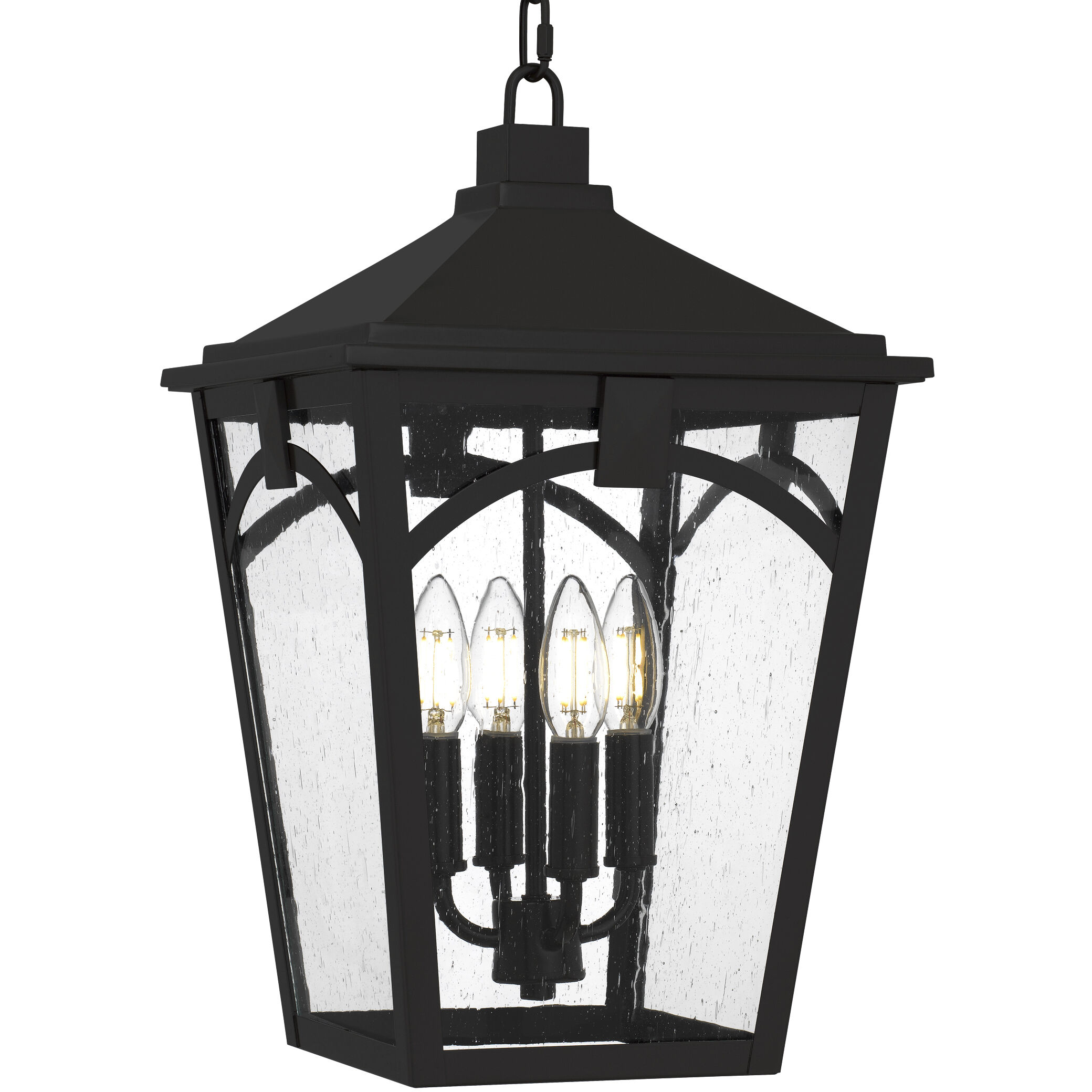 Jaxon 4 Light 10.75 inch Western Bronze Outdoor Hanging Lantern