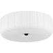 Oberman LED 15 inch Matte Black Flush Mount Ceiling Light, Medium