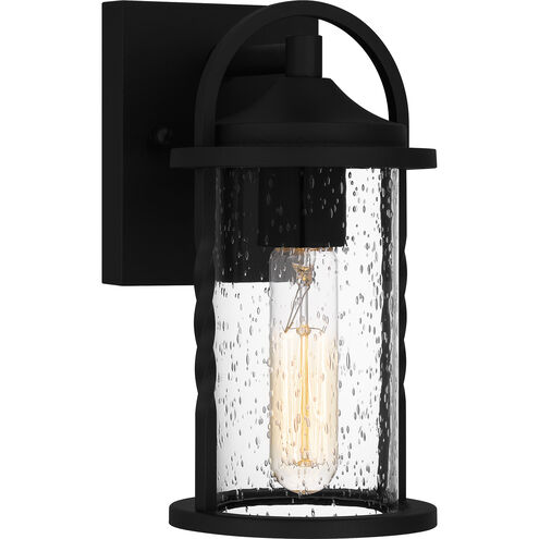 Reece 1 Light 10 inch Earth Black Outdoor Wall Lantern