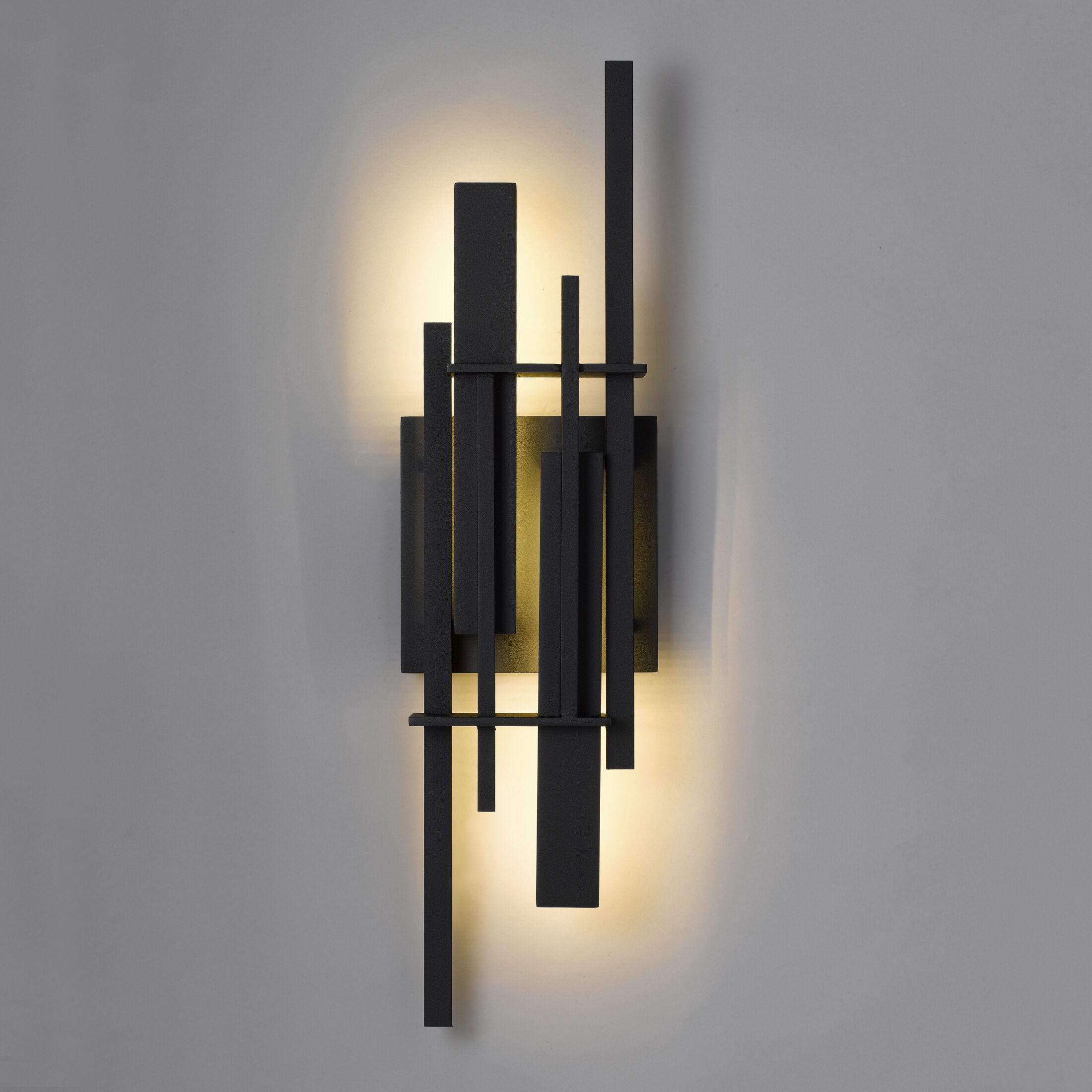 Newton LED 22 inch Earth Black Outdoor Wall Lantern