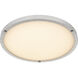 Donne LED 15.75 inch Brushed Nickel Semi-Flush Mount Ceiling Light, Medium