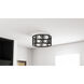 Axford 5 Light 22 inch Antique Nickel Semi-Flush Mount Ceiling Light, Extra Large
