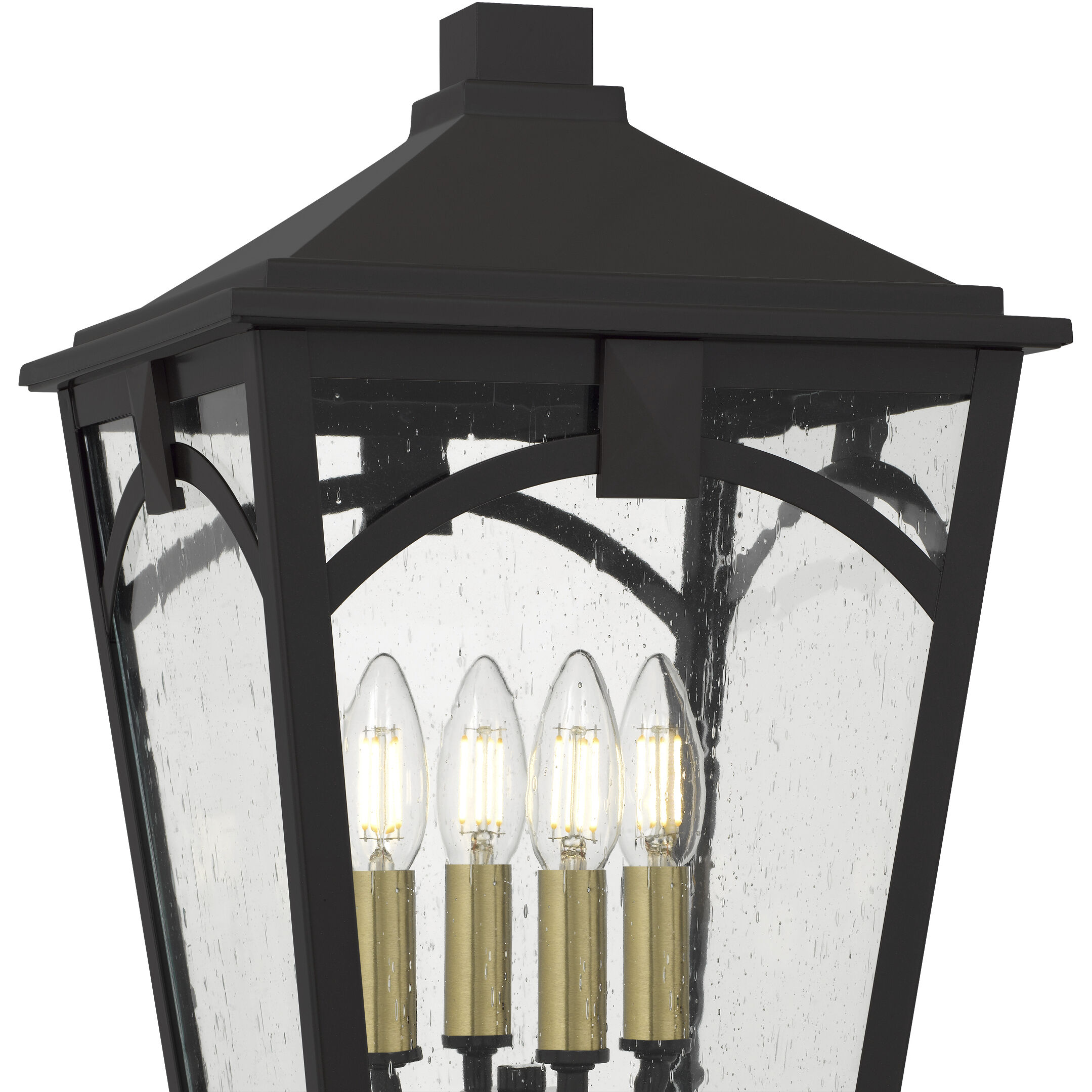 Jaxon 4 Light 19.5 inch Western Bronze Outdoor Post Lantern