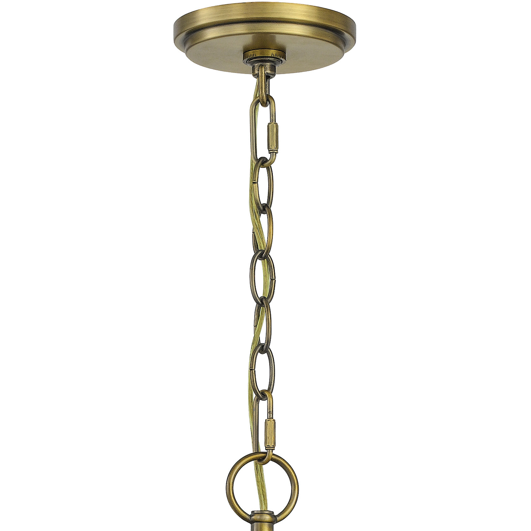 Joules 9 Light 32 inch Aged Brass Chandelier Ceiling Light