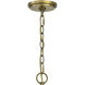 Joules 9 Light 32 inch Aged Brass Chandelier Ceiling Light