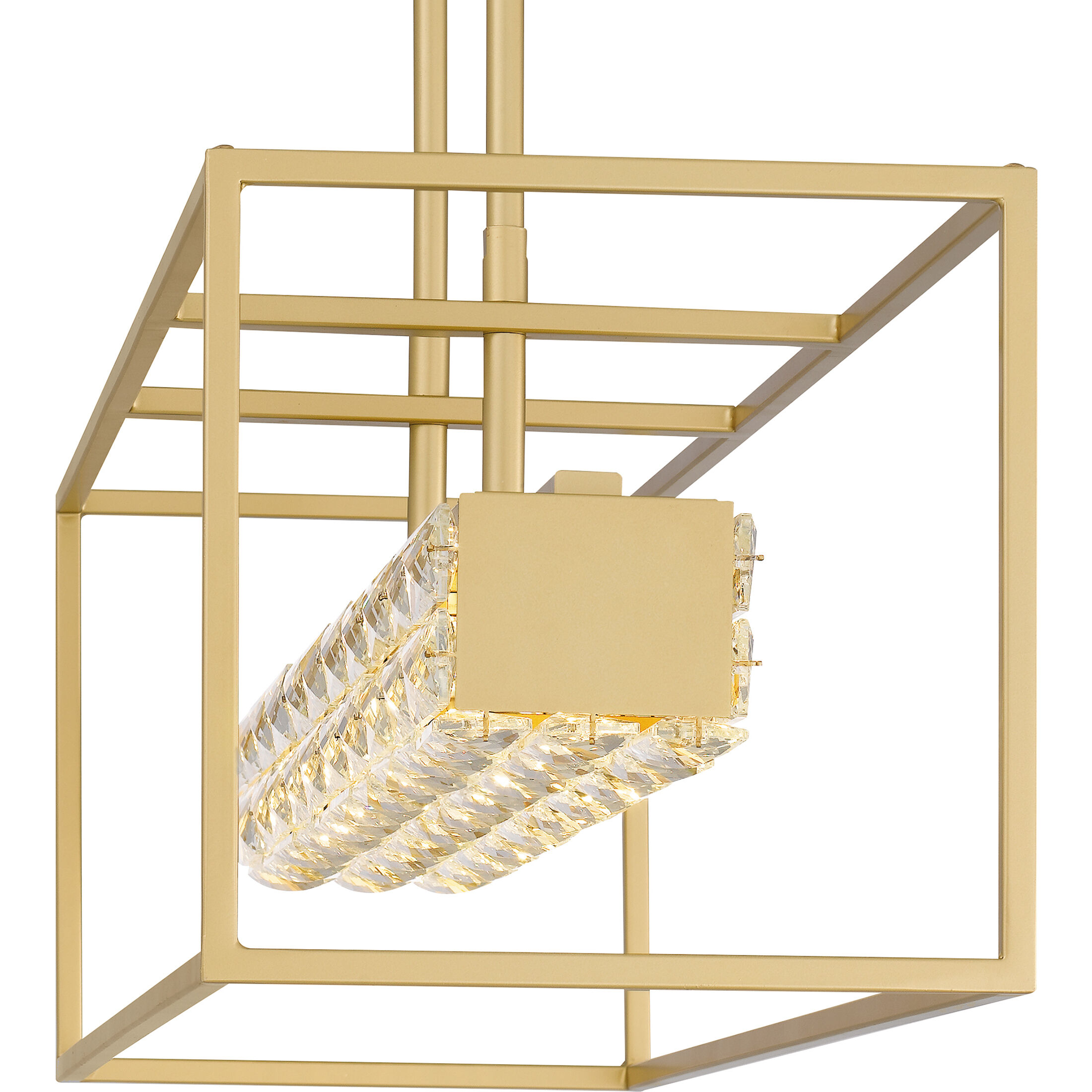 Quoizel PCDZ136SGD Dazzle LED 36 inch Soft Gold Linear Chandelier Ceiling  Light