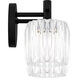 Spade LED 13.5 inch Matte Black Bath Light Wall Light, Medium