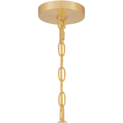 Abner 8 Light 28 inch Aged Brass Chandelier Ceiling Light