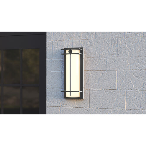 Syndall LED 14 inch Titanium Outdoor Wall Lantern, Medium
