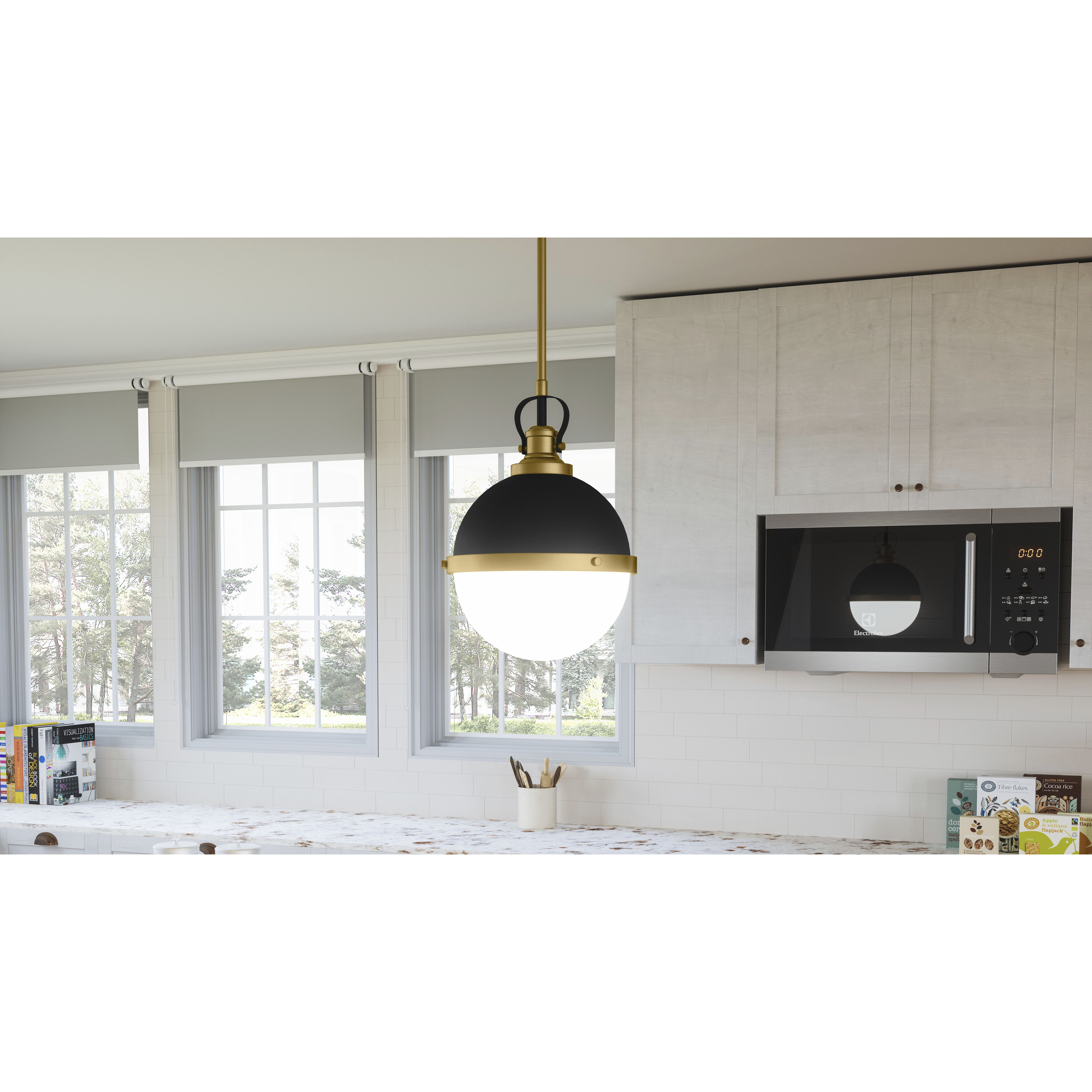 Sullivan 1 Light 11 inch Matte Black Mini Pendant Ceiling Light, Small