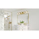 Kolt 5 Light 42 inch Brushed Gold Bath Light Wall Light