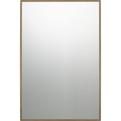 Lockport 36 X 24 inch Antique Brass Mirror