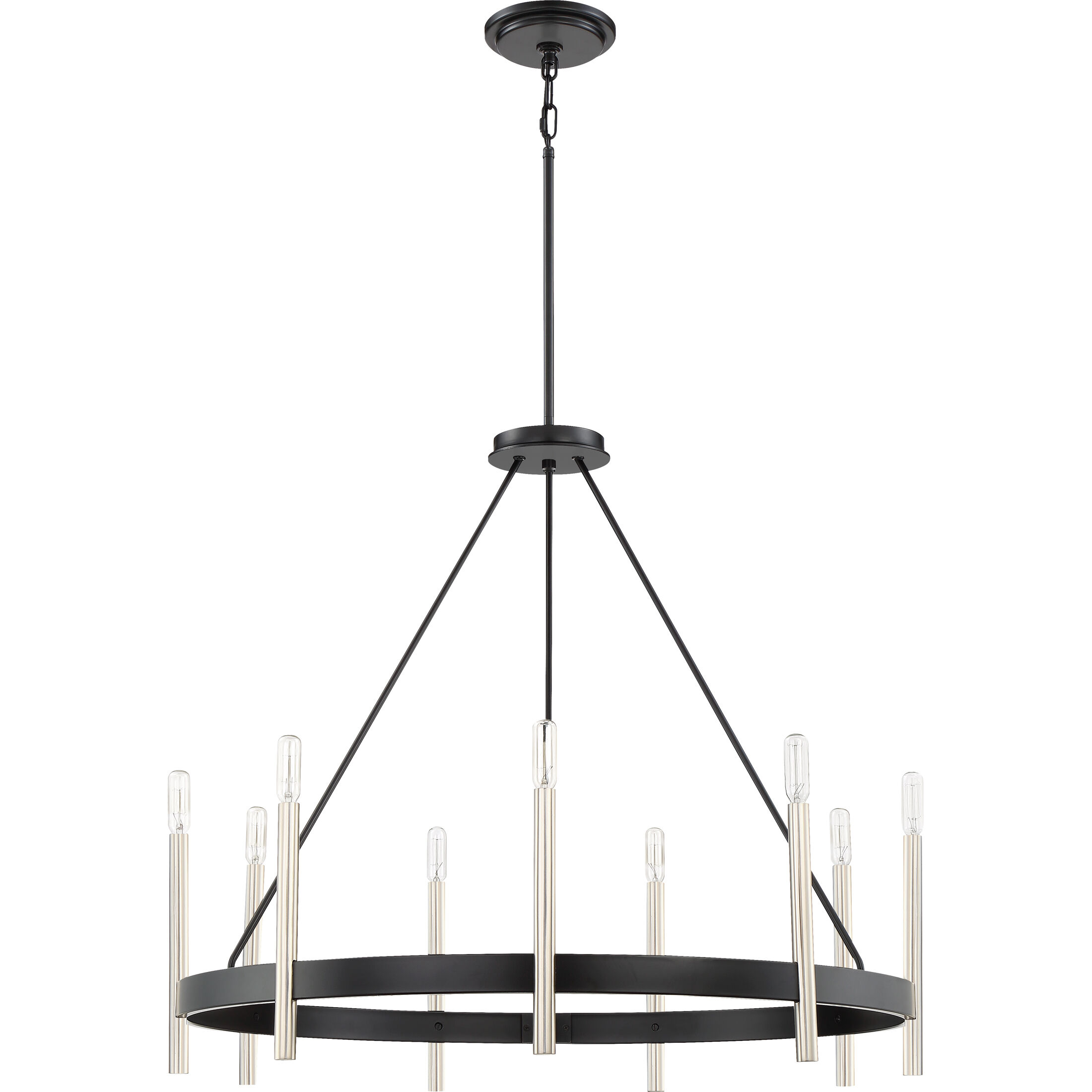 Anthem 9 Light 32 inch Mystic Black Chandelier Ceiling Light