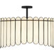 Annabelle 4 Light 24 inch Matte Black Pendant Ceiling Light