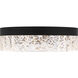 Vistaria LED 13.75 inch Matte Black Flush Mount Ceiling Light, Medium