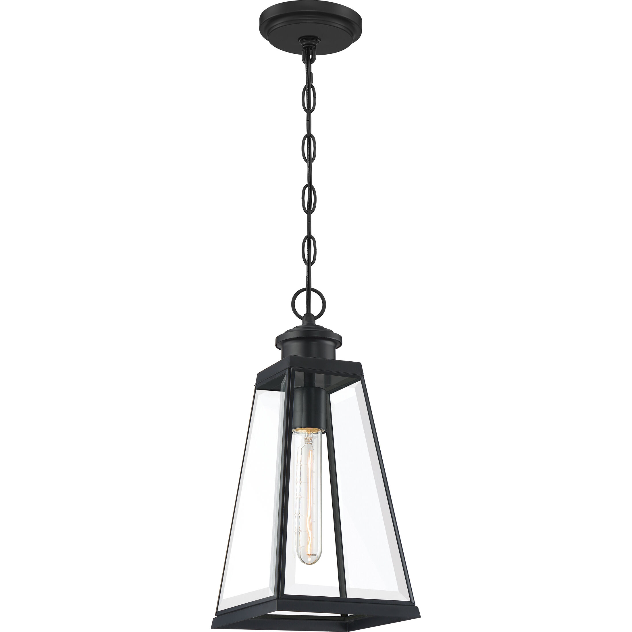Paxton 1 Light 7 inch Matte Black Outdoor Hanging Lantern
