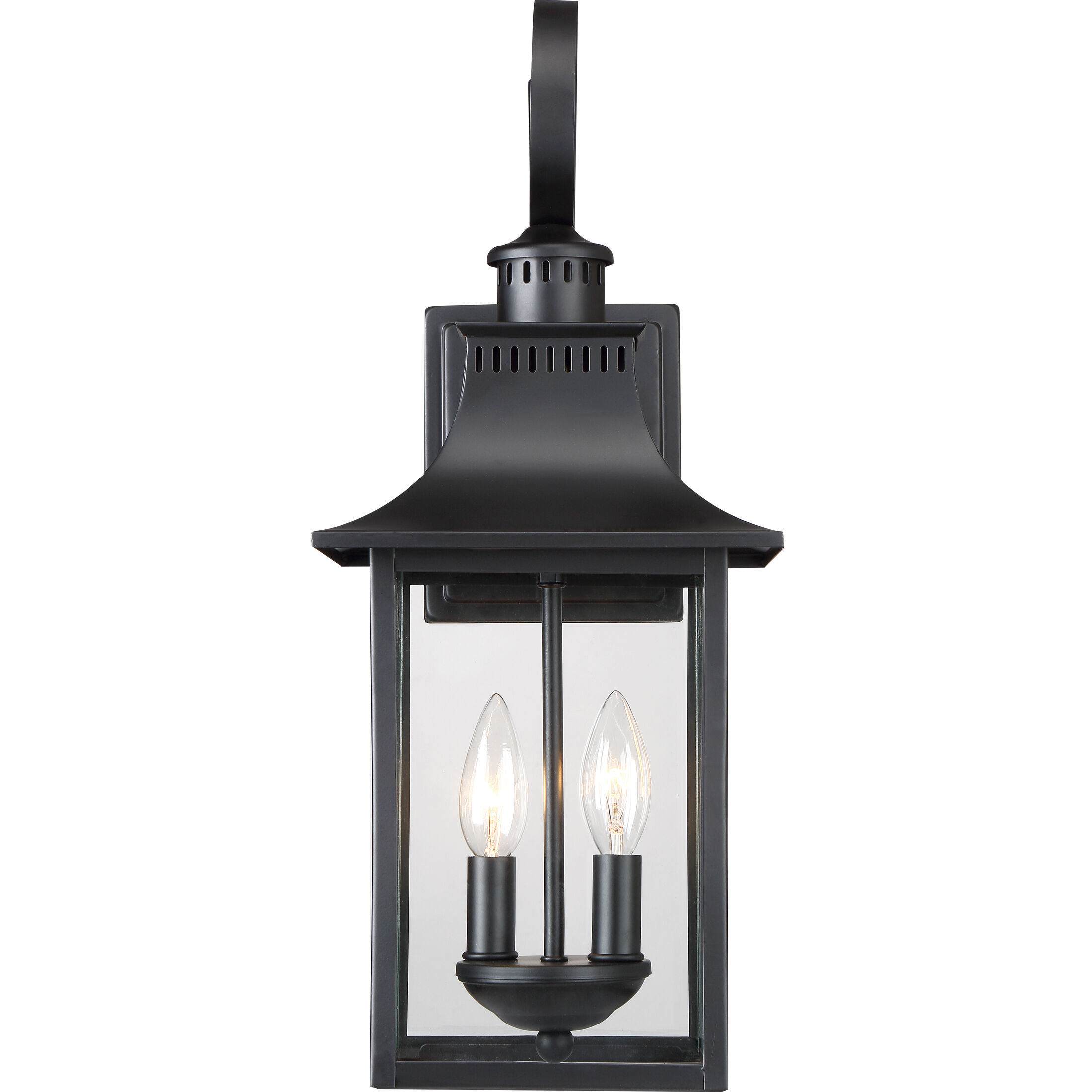 Chancellor 2 Light 19 inch Mystic Black Outdoor Wall Lantern
