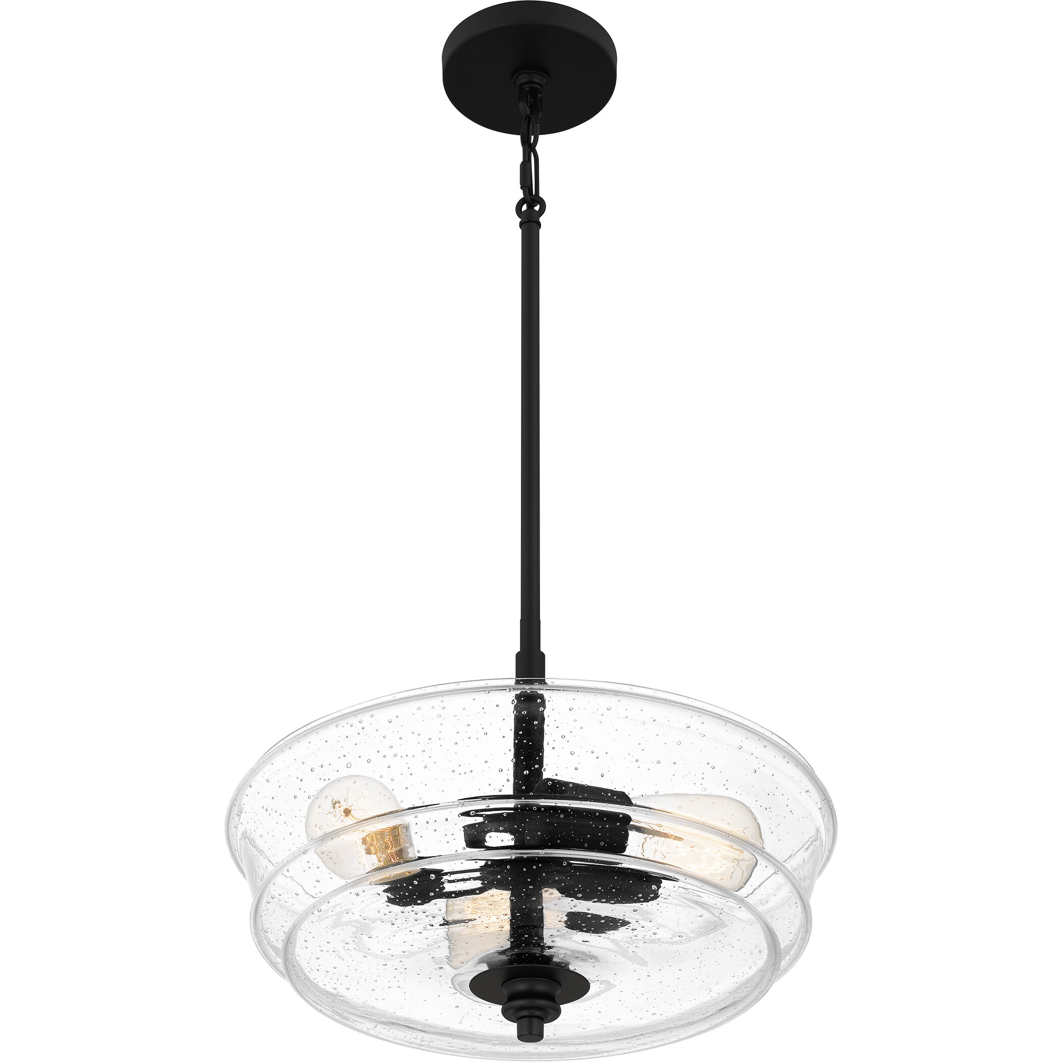 McIntire 3 Light 15 inch Matte Black Pendant Ceiling Light