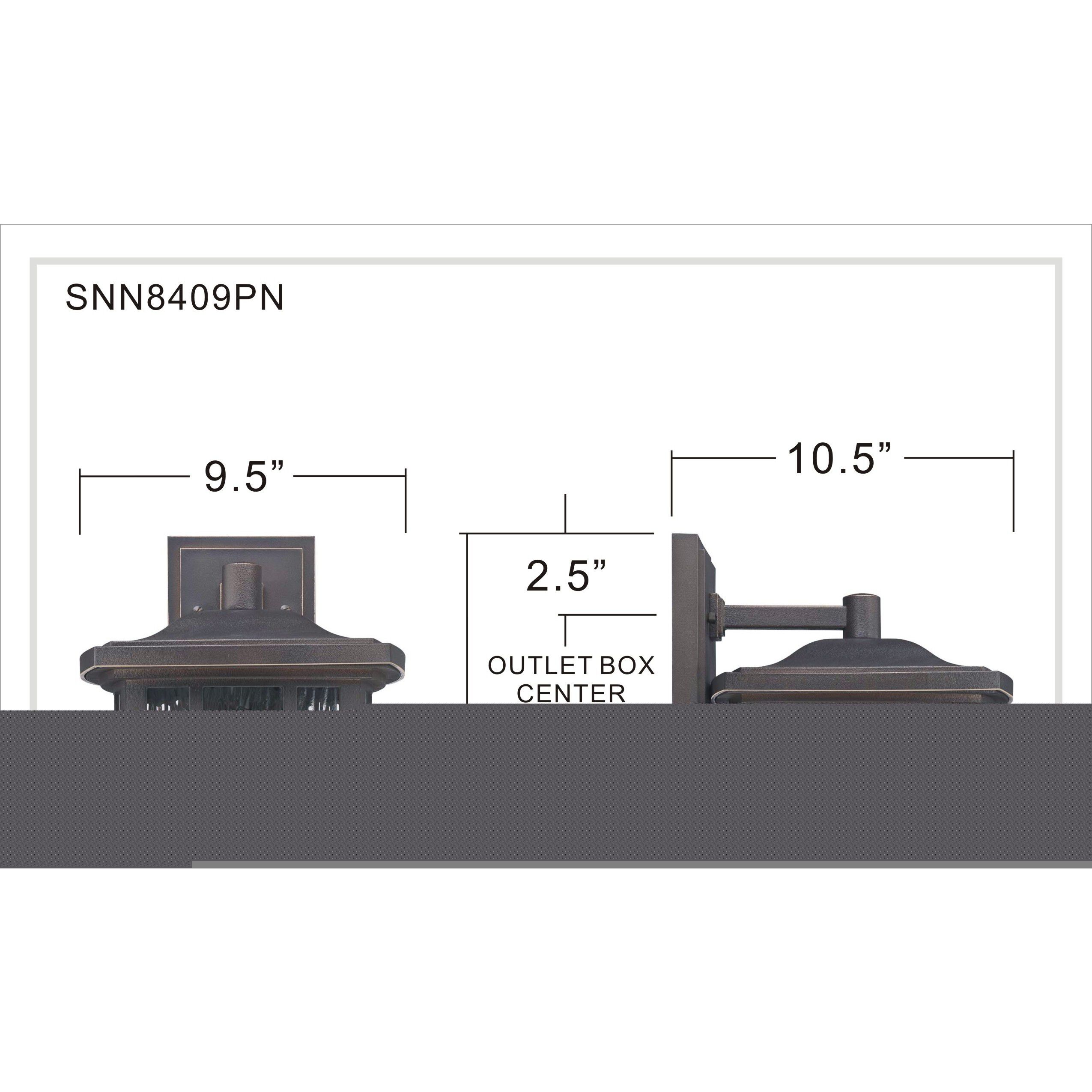 Stonington 1 Light 16 inch Palladian Bronze Outdoor Wall Lantern