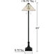 Duvane 63 inch 75 watt Matte Black Floor Lamp Portable Light