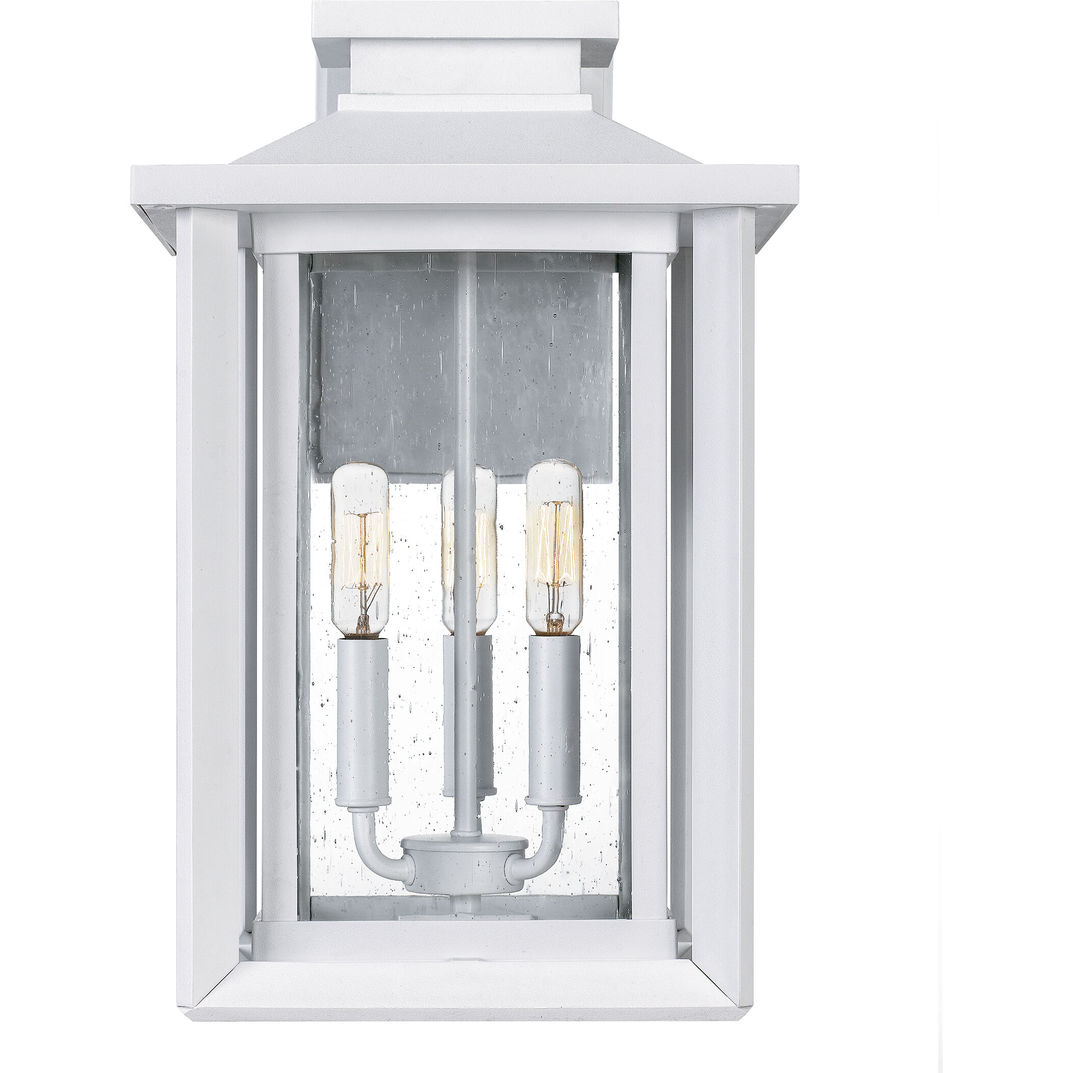 Wakefield 3 Light 17 inch White Lustre Outdoor Wall Lantern