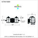 Hazlett 2 Light 15 inch Matte Black Bath Light Wall Light