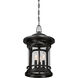 Marblehead 3 Light 11 inch Mystic Black Outdoor Hanging Lantern