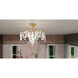 Maple 4 Light 22 inch Gold Leaf Semi-Flush Mount Ceiling Light, Extra Large