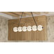 Clarendon LED 43.5 inch Matte Black Linear Chandelier Ceiling Light, Large