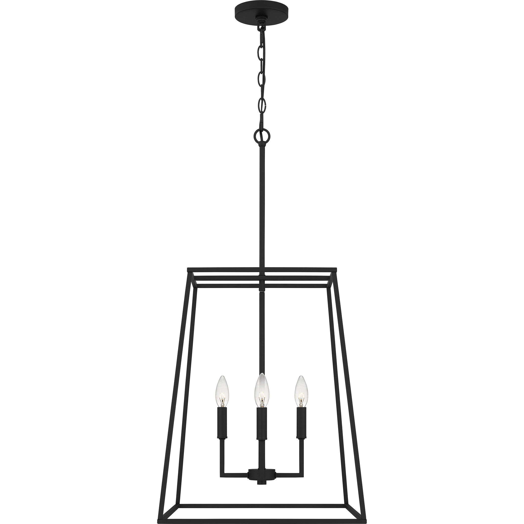 Prescott 4 Light 18 inch Matte Black Pendant Ceiling Light