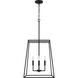 Prescott 4 Light 18 inch Matte Black Pendant Ceiling Light
