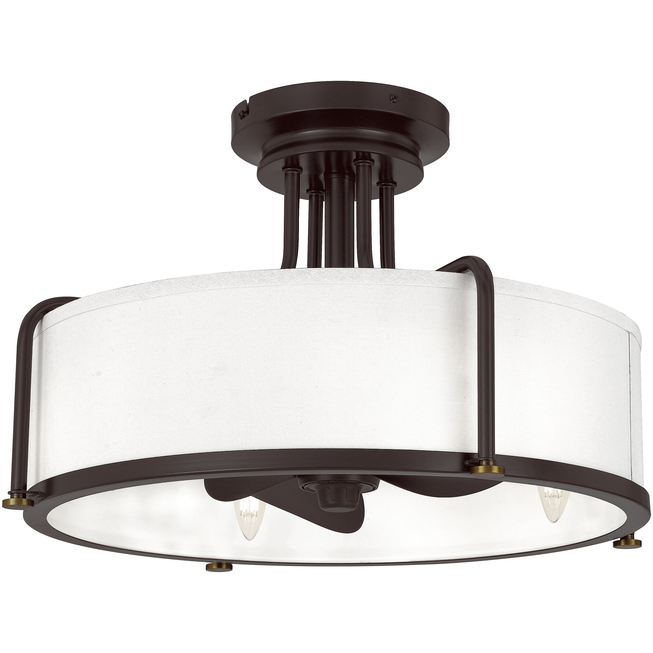 Calvary 23 inch Western Bronze with Brown Blades Fandelier