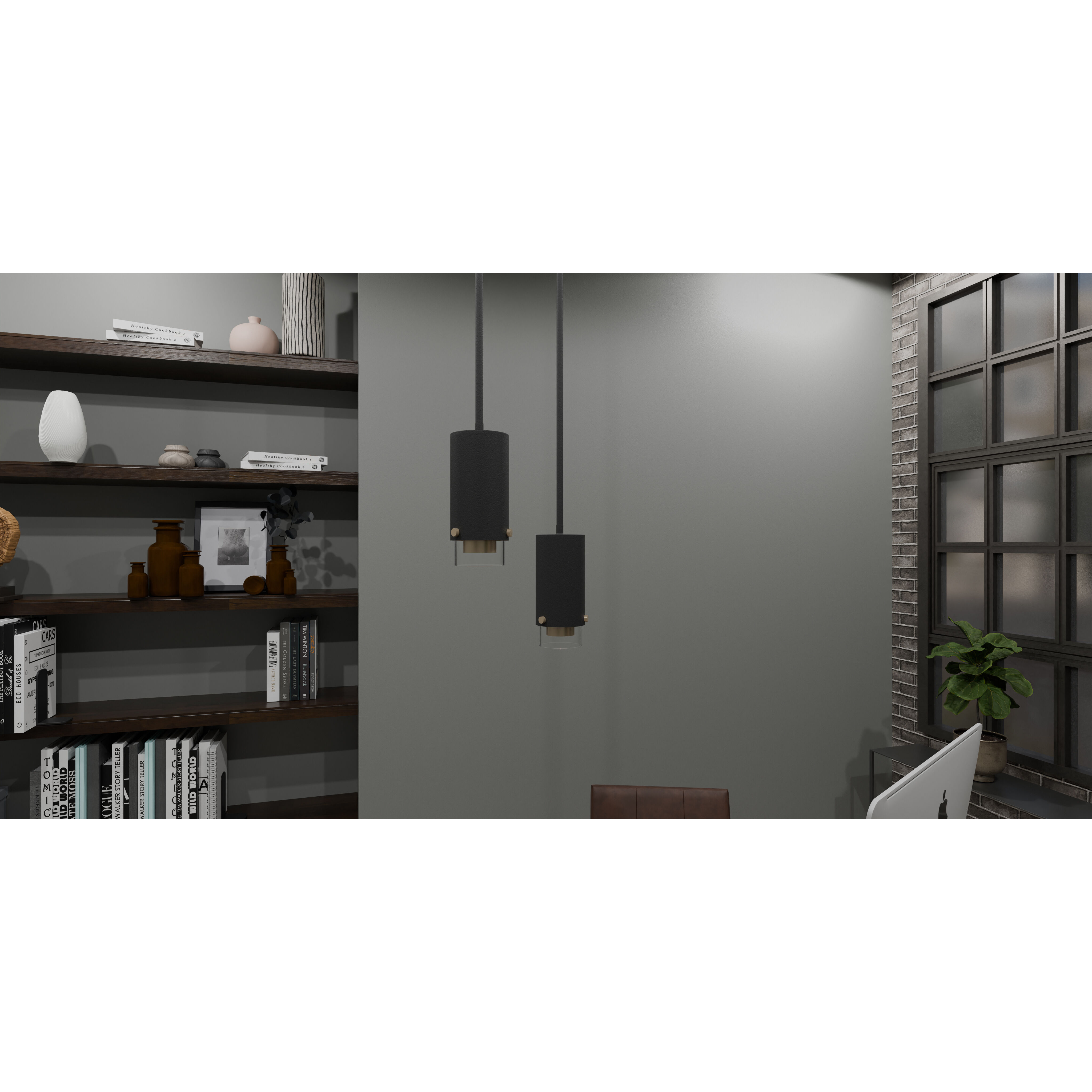 Elio LED 3.75 inch Matte Black Mini Pendant Ceiling Light, Small