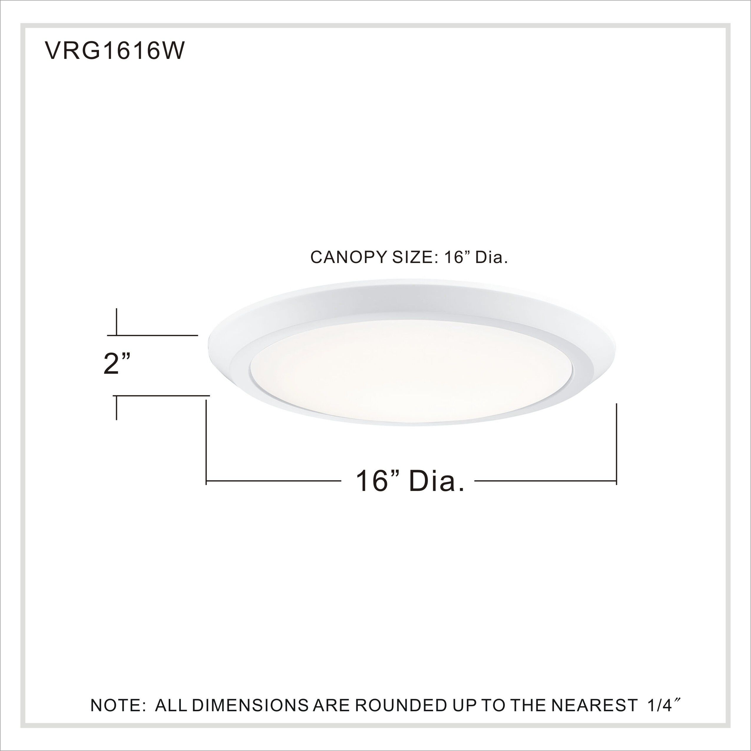 Verge LED 16 inch Fresco Flush Mount Ceiling Light in White Lustre